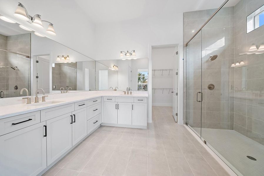 Furnished interior view inside a new home in L'Ambiance at Avenir, Palm Beach Gardens (Image 8).