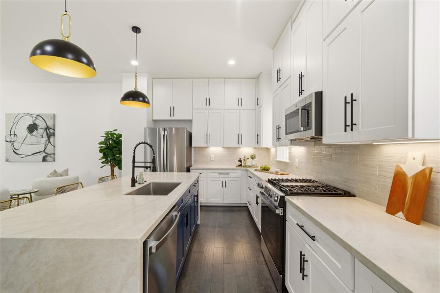 Furnished interior view inside a new home in , Houston (Image 6).