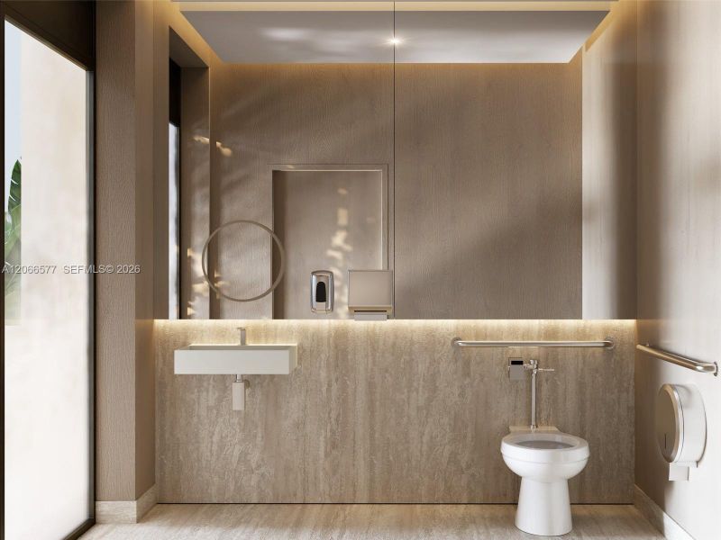 Furnished interior view inside a new home in , Miami (Image 12).