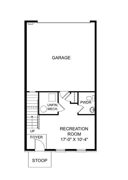 2D floor plan layout for the The Colman by Stanley Martin Homes in The Beacon at Old Peachtree Townhomes, Lawrenceville, GA (Image 2). 2D floor plan layout for the The Colman by Stanley Martin Homes in The Beacon at Old Peachtree Townhomes, Lawrenceville, GA (Image 2).