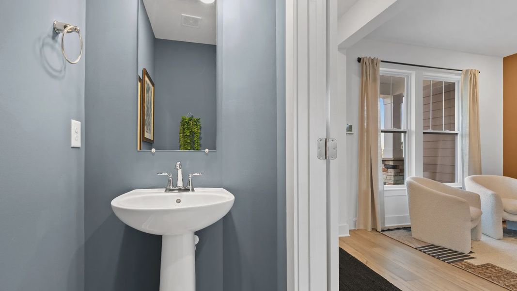 Powder Room of The Churchill Design by DRB Homes