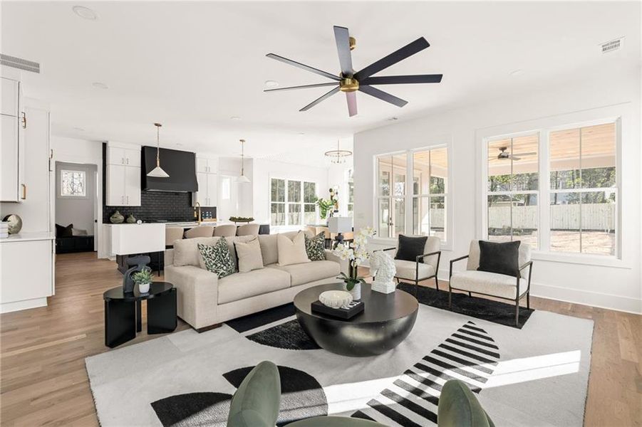 Furnished interior view inside a new home in , Atlanta (Image 13). Furnished interior view inside a new home in , Atlanta (Image 13).