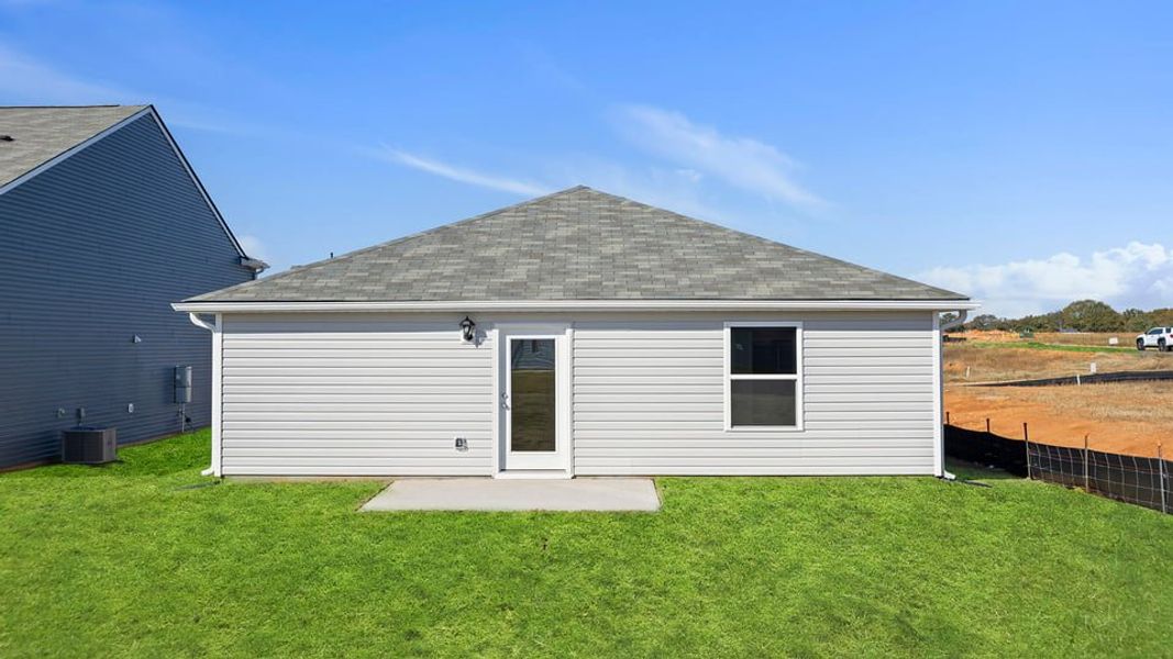 Exterior details and patio area of a home in Harper Ridge, Roebuck (Image 4).