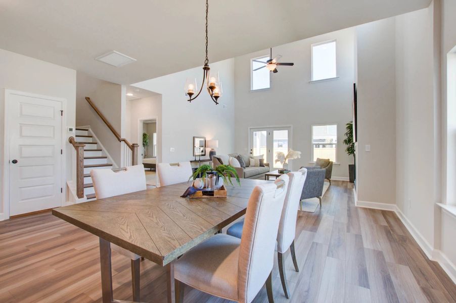 Representative furnished interior of a home built from the Harrison by Ashton Woods in Watson Hill, Summerville (Image 18).