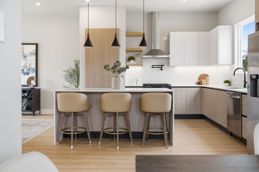 Furnished interior view inside a new home in , Houston (Image 8).