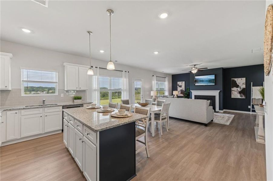 Furnished interior view inside a new home in The Hills at Cedar Creek, Winder (Image 9).