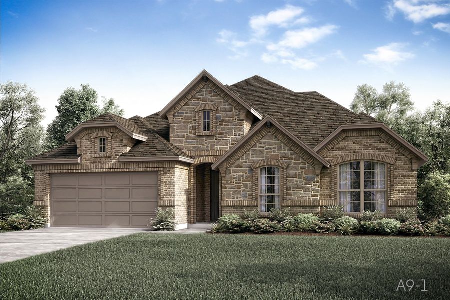 Image 3 representing the Hartford by John Houston Homes in Bull Hide Estates, Hewitt, TX.