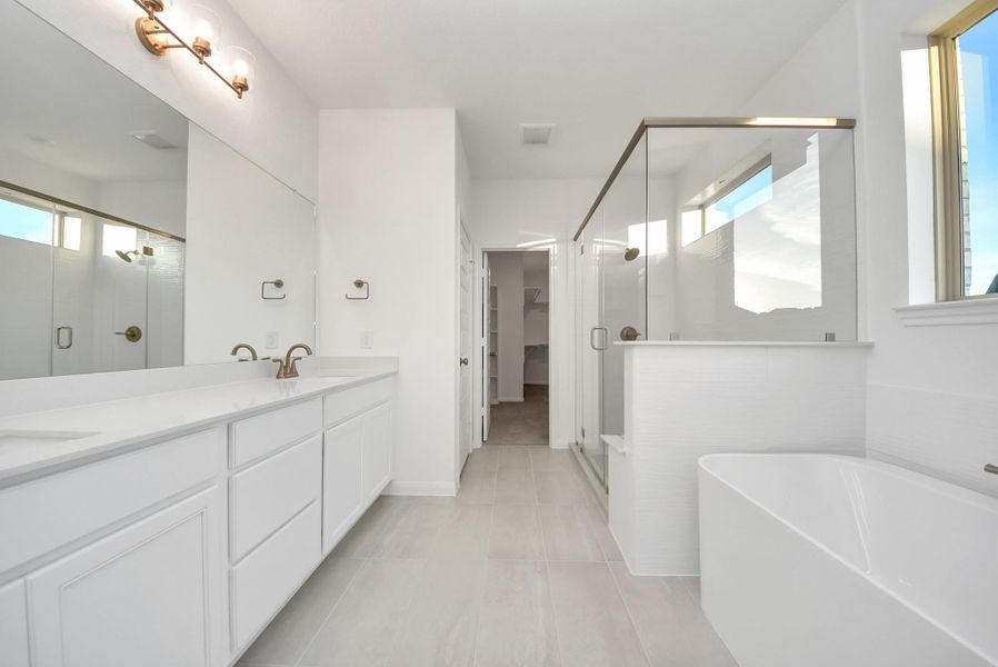 Furnished interior view inside a new home in Elyson, Katy (Image 6).