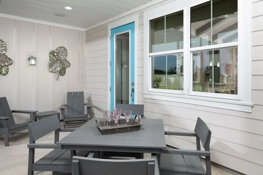 Representative exterior details of a home built from the Aloha by Minto Communities in Latitude Margaritaville Watersound, Panama City Beach (Image 2). Representative exterior details of a home built from the Aloha by Minto Communities in Latitude Margaritaville Watersound, Panama City Beach (Image 2).