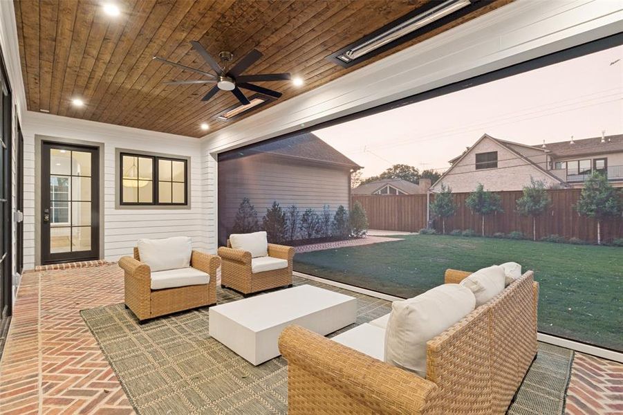 Exterior details and patio area of a home in , Richardson (Image 27).