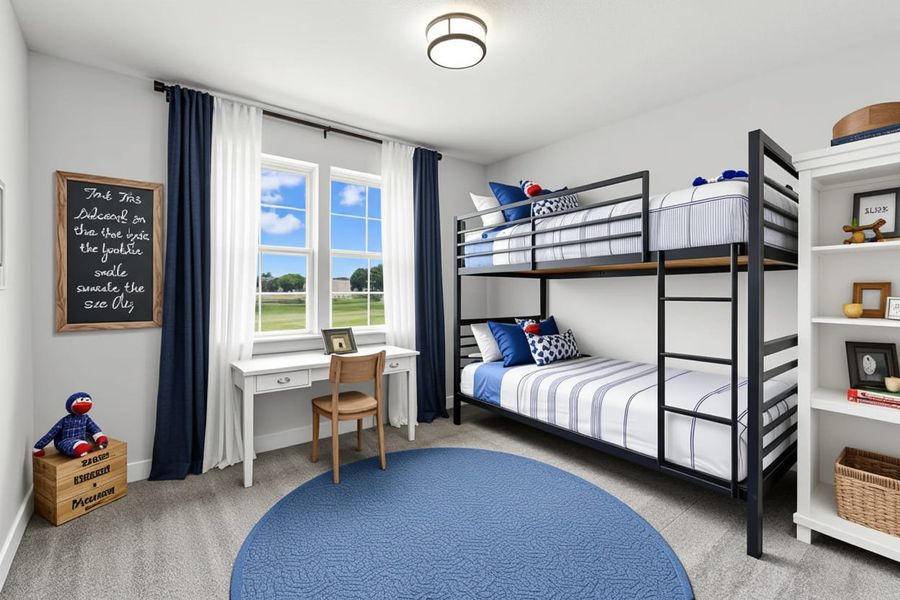 Furnished interior view inside a new home in Weltner Farms 60’s, New Braunfels (Image 16).