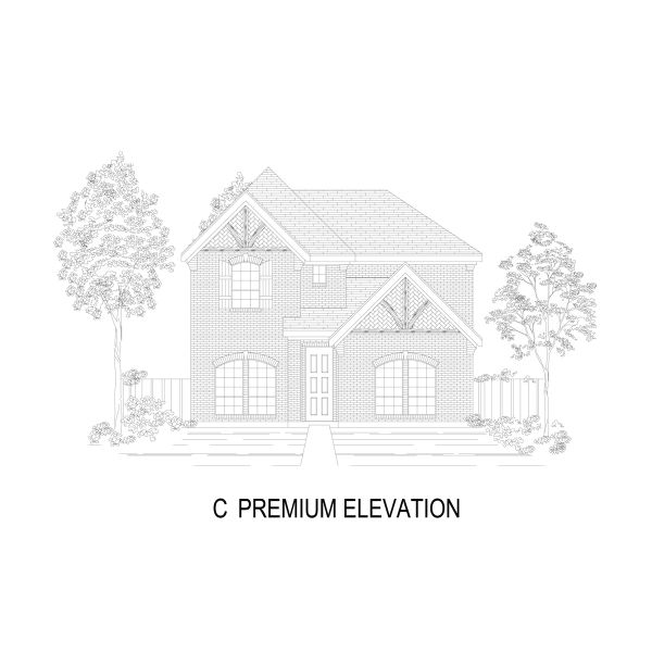 Representative rendering of the exterior for the Rayburn R - 40' Homesites by First Texas Homes (Image 5).