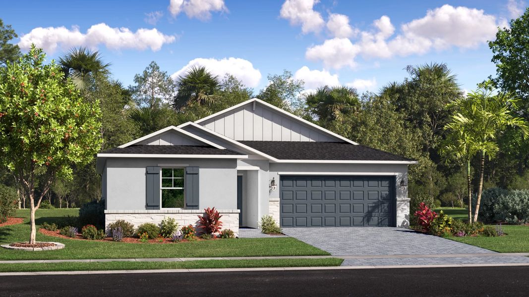Home exterior render streetview Home exterior render streetview