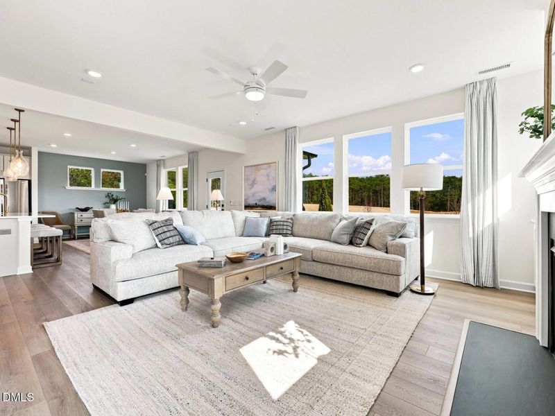 Furnished interior view inside a new home in Sage on North Main, Wake Forest (Image 9).