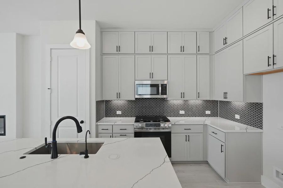 Furnished interior view inside a new home in Rose Hill, San Antonio (Image 11).