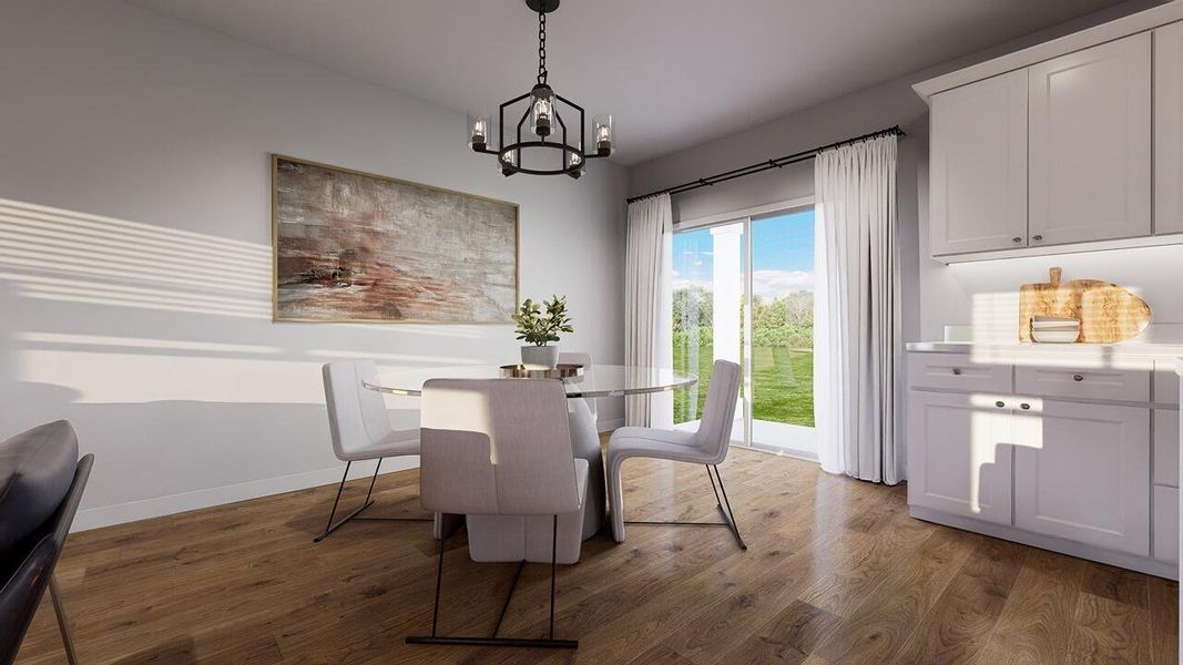 Furnished interior view inside a new home in The Cove at Mallard Crossing, Summerville (Image 4).