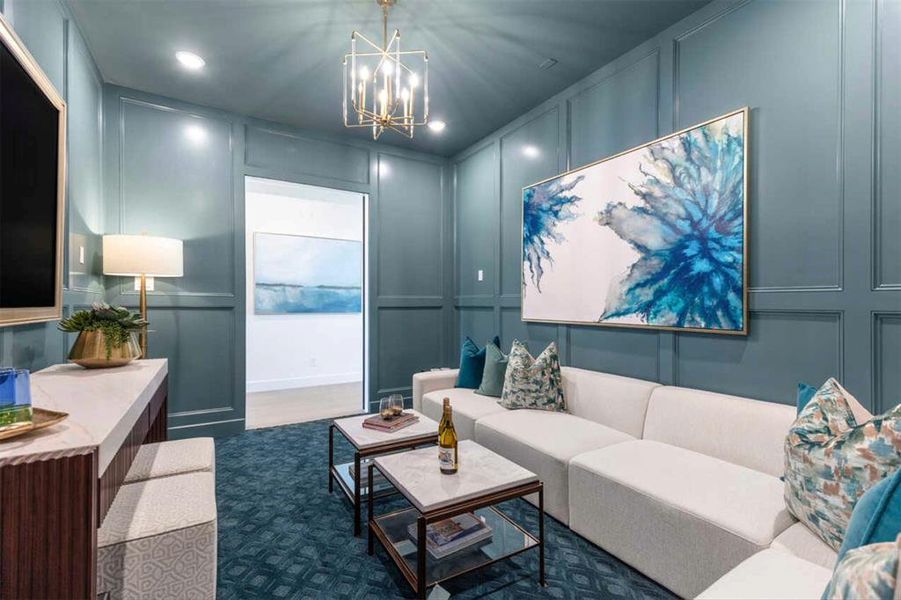 Furnished interior view inside a new home in Estates at Bristol Valley, Heath (Image 17).