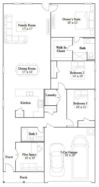 2D floor plan layout of this home in The Grand Prairie, Hockley, TX (Image 3). 2D floor plan layout of this home in The Grand Prairie, Hockley, TX (Image 3).