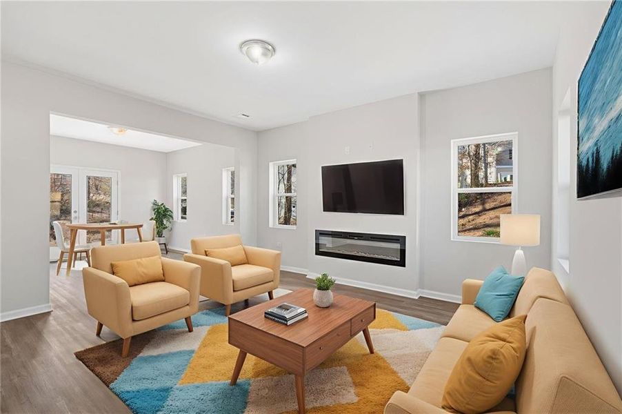 Furnished interior view inside a new home in , Temple (Image 4).