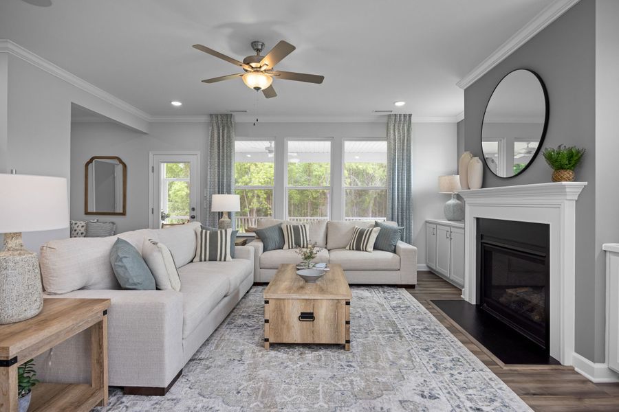 Representative furnished interior of a home built from the The Magnolia A by Davidson Homes LLC in Springvale South, Fuquay Varina (Image 16). Representative furnished interior of a home built from the The Magnolia A by Davidson Homes LLC in Springvale South, Fuquay Varina (Image 16).