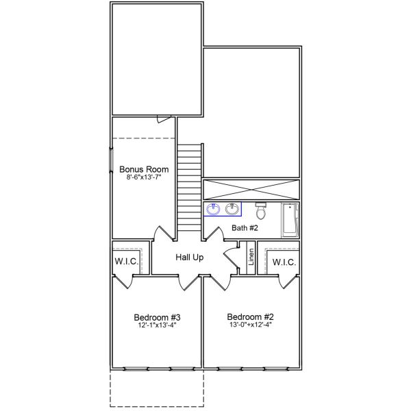 2D floor plan layout of this home in Tucker Ridge, Pendleton, SC (Image 4).