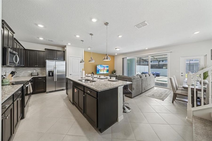 Furnished interior view inside a new home in , Clermont (Image 7). Furnished interior view inside a new home in , Clermont (Image 7).