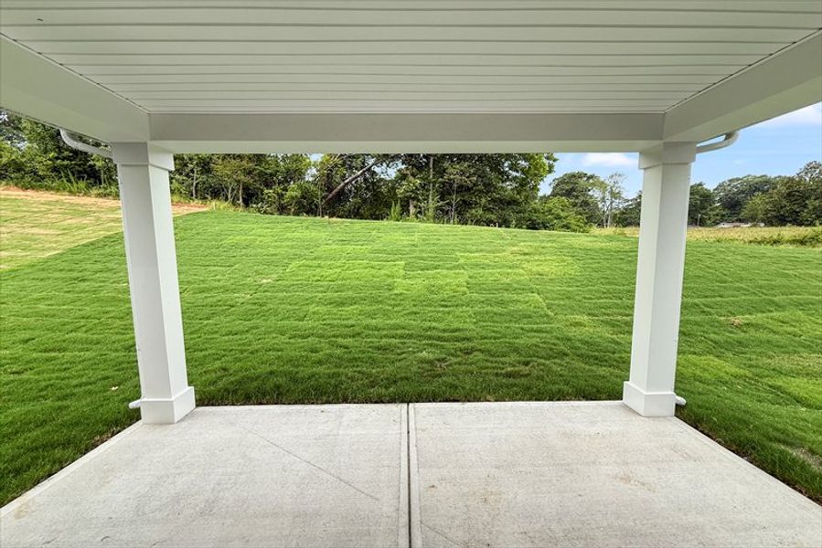 Exterior details and patio area of a home in Baxter Village, Greenville (Image 3). Exterior details and patio area of a home in Baxter Village, Greenville (Image 3).
