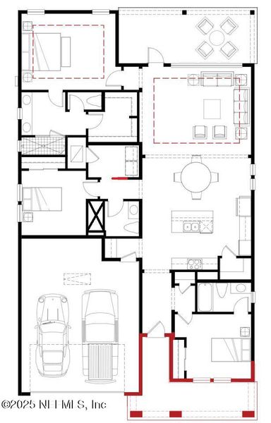 2D floor plan layout of this home in Madeira, St. Augustine, FL (Image 4). 2D floor plan layout of this home in Madeira, St. Augustine, FL (Image 4).