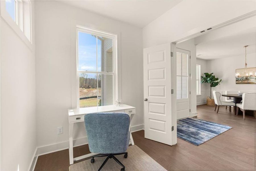 Furnished interior view inside a new home in , Gainesville (Image 11). Furnished interior view inside a new home in , Gainesville (Image 11).