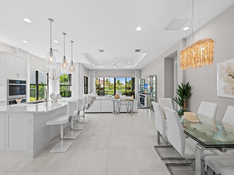 Furnished interior view inside a new home in , Boynton Beach (Image 9).