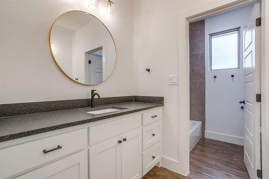 Furnished interior view inside a new home in , Poolville (Image 9).