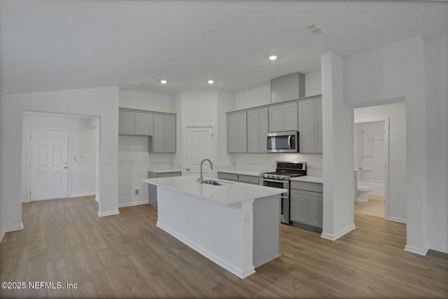 Furnished interior view inside a new home in Cordova Palms, St. Augustine (Image 10). Furnished interior view inside a new home in Cordova Palms, St. Augustine (Image 10).