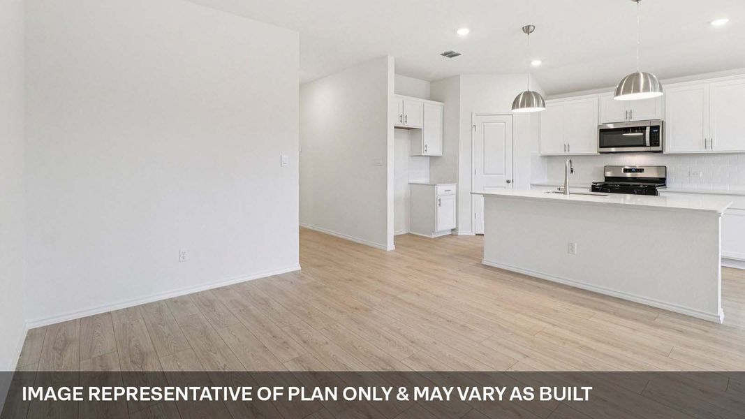 Representative unfurnished interior of a home built from the The Easton by D.R. Horton in Valverde, Bastrop (Image 14).