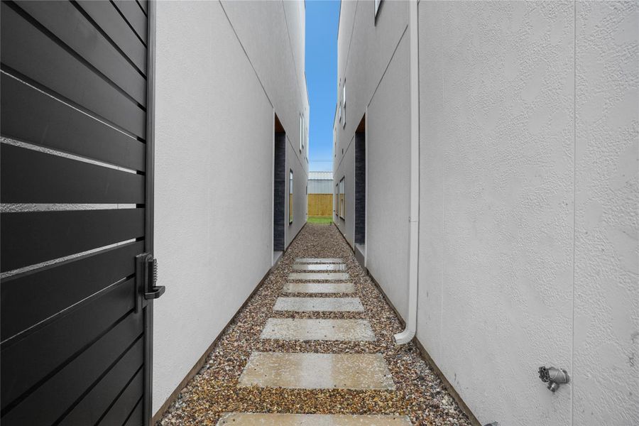 Exterior details and patio area of a home in , Houston (Image 35).