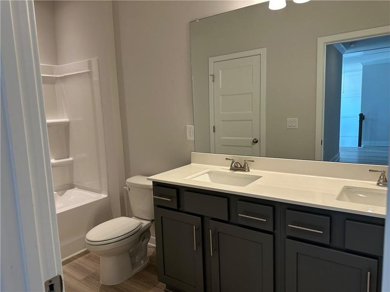 Furnished interior view inside a new home in Rosewood Lake Preserve, Hoschton (Image 12).