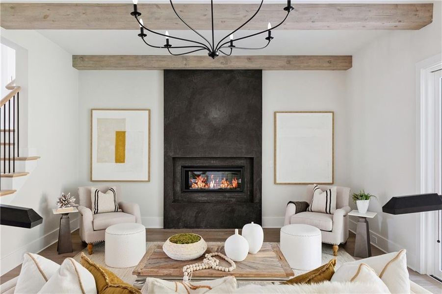 Furnished interior view inside a new home in , Acworth (Image 15). Furnished interior view inside a new home in , Acworth (Image 15).