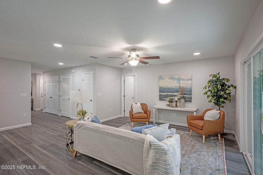 Furnished interior view inside a new home in , Jacksonville (Image 45). Furnished interior view inside a new home in , Jacksonville (Image 45).