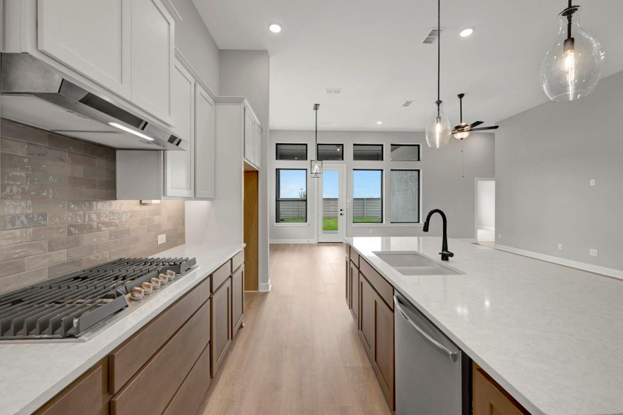 Furnished interior view inside a new home in Pomona 45' Homesites, Manvel (Image 8).