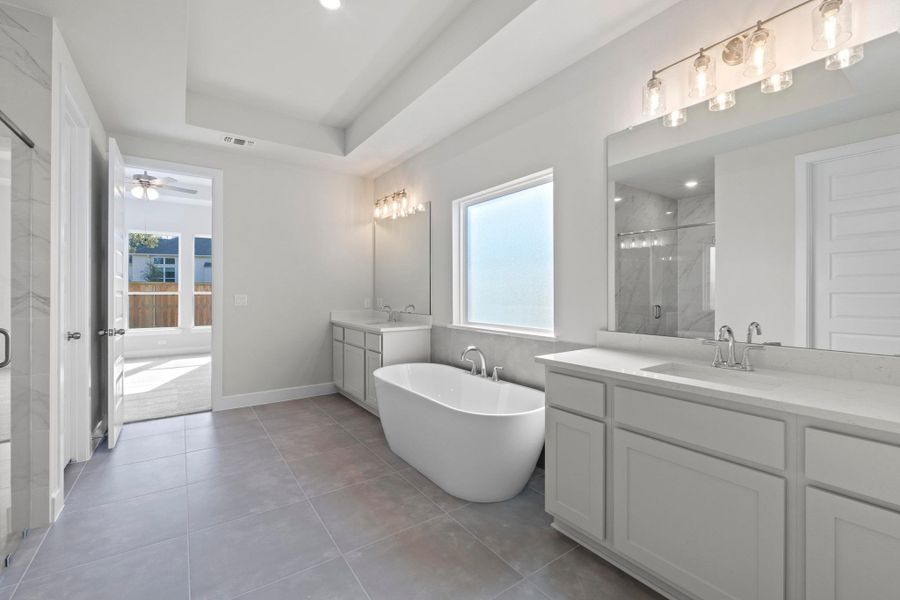 Furnished interior view inside a new home in Parmer Ranch, Georgetown (Image 11).