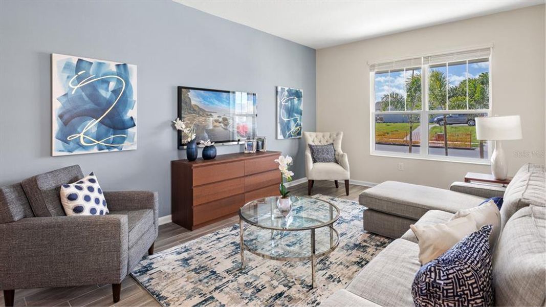 Furnished interior view inside a new home in , Clermont (Image 9).
