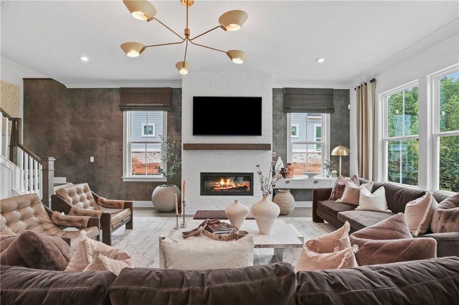 Furnished interior view inside a new home in Silverwood, Cumming (Image 14).