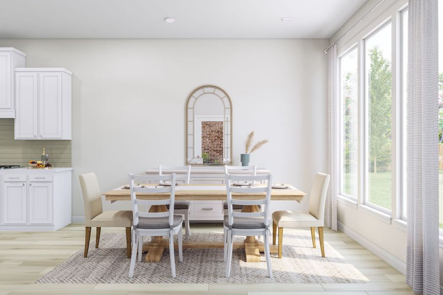 Representative furnished interior of a home built from the Verdin by Tri Pointe Homes in Oakhill Reserve, Tomball (Image 9).