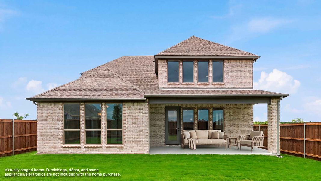 Exterior details and patio area of a home in Meraki, Forney (Image 2).