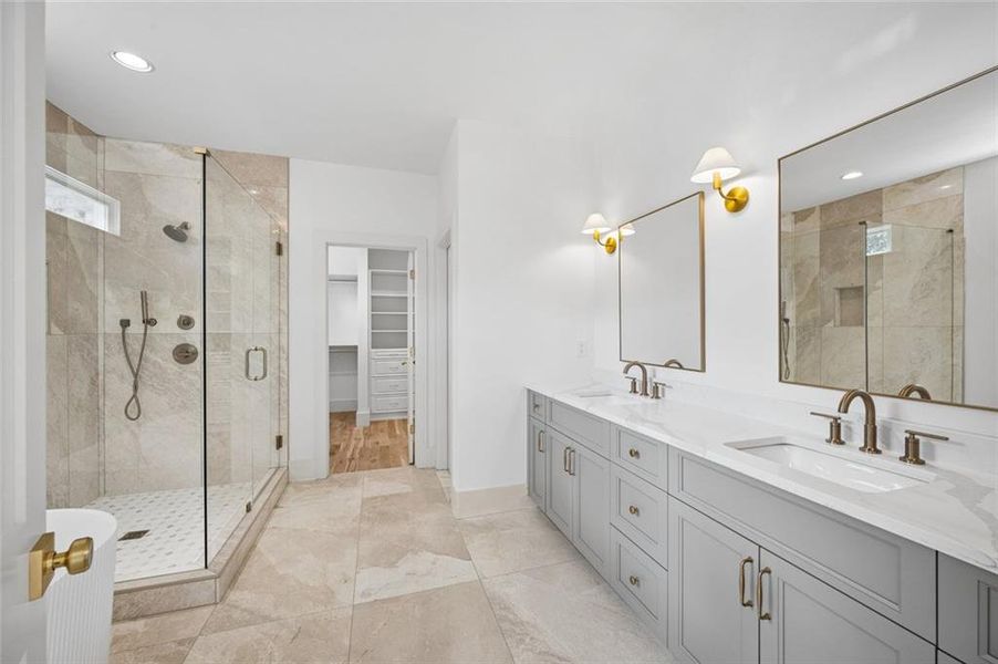 Furnished interior view inside a new home in , Bogart (Image 11).