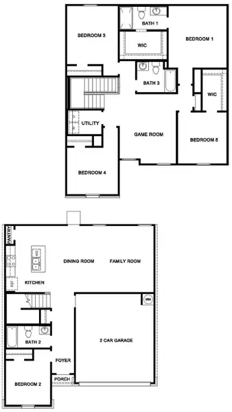 2D floor plan layout of this home in Eastern Wells, Jarrell, TX (Image 2). 2D floor plan layout of this home in Eastern Wells, Jarrell, TX (Image 2).