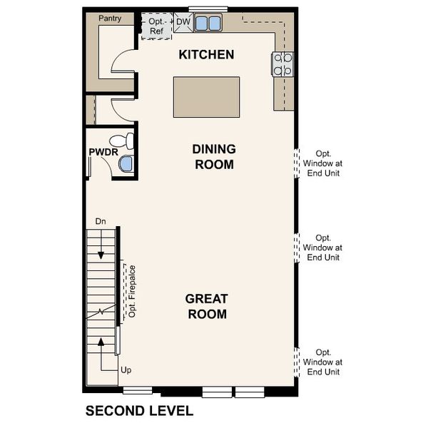 2D floor plan layout for the Manhattan by Century Complete in Highline at American Fork, Spartanburg, SC (Image 3).