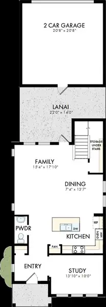 2D floor plan layout of this home in Palmeras at Crossprairie – The Magnolia Collection, St. Cloud, FL (Image 2). 2D floor plan layout of this home in Palmeras at Crossprairie – The Magnolia Collection, St. Cloud, FL (Image 2).