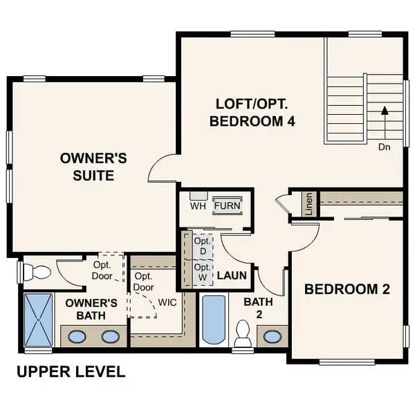2D floor plan layout for the The Elevate by Century Communities in Windler, Aurora, CO (Image 3). 2D floor plan layout for the The Elevate by Century Communities in Windler, Aurora, CO (Image 3).