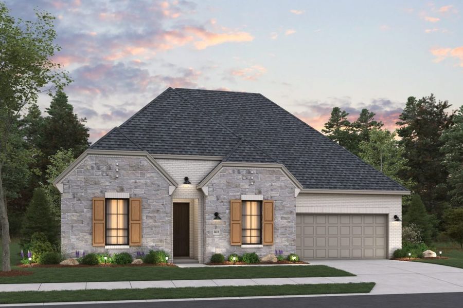 Representative exterior photo of a completed home built from the Riverwalk Katy Lakes 60s by Brohn Homes in Katy Lakes, Katy, TX (Image 19).