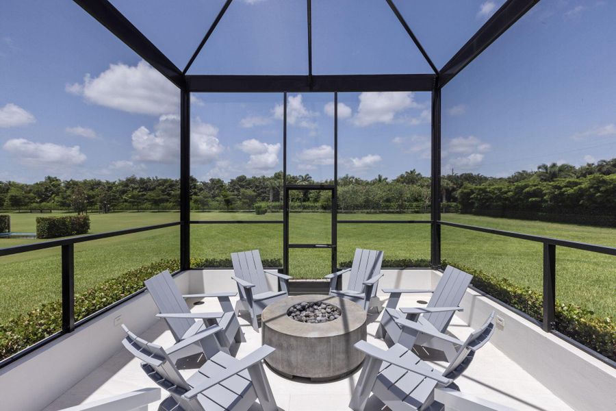 Exterior details and patio area of a home in , Wellington (Image 3). Exterior details and patio area of a home in , Wellington (Image 3).
